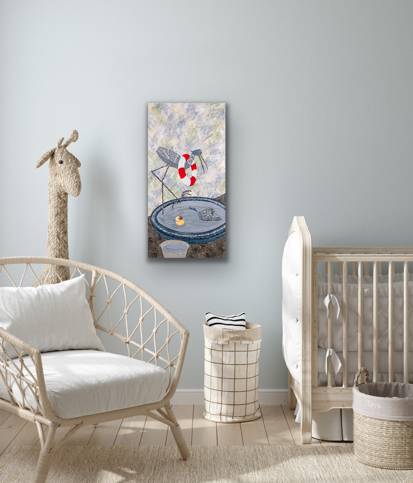 "Lessons" work of art will look great in a nursery or kid's room. 