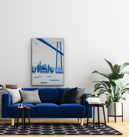 "Vancouver" art work comes in four different canvas print sizes.